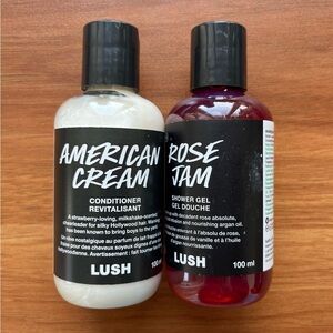 Perfect duo: Lush’s Rose Jam (shower gel) & American Cream (conditioner)
unused